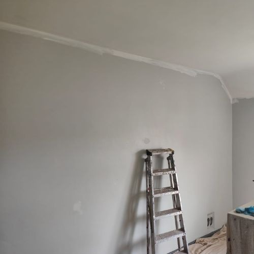 Decorating preparation by G. Hull — filling and sanding before painting
